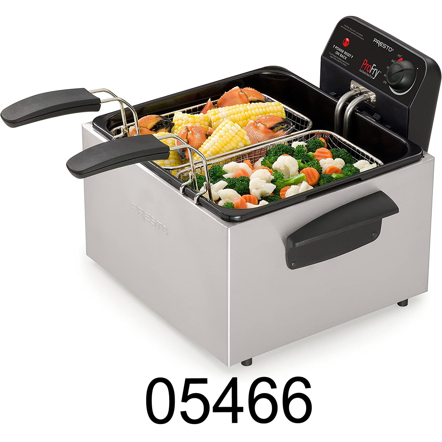 Presto Dual Basket Pro Fry (Free Gifts: Spoon & Garlic Spice)