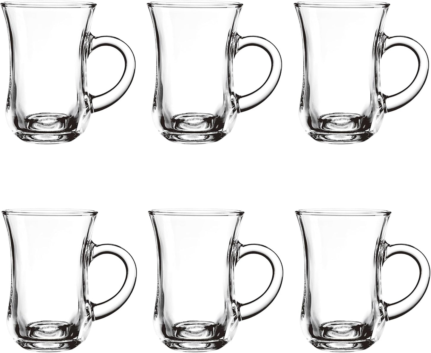 6-Piece BlinkMax Glass Mugs