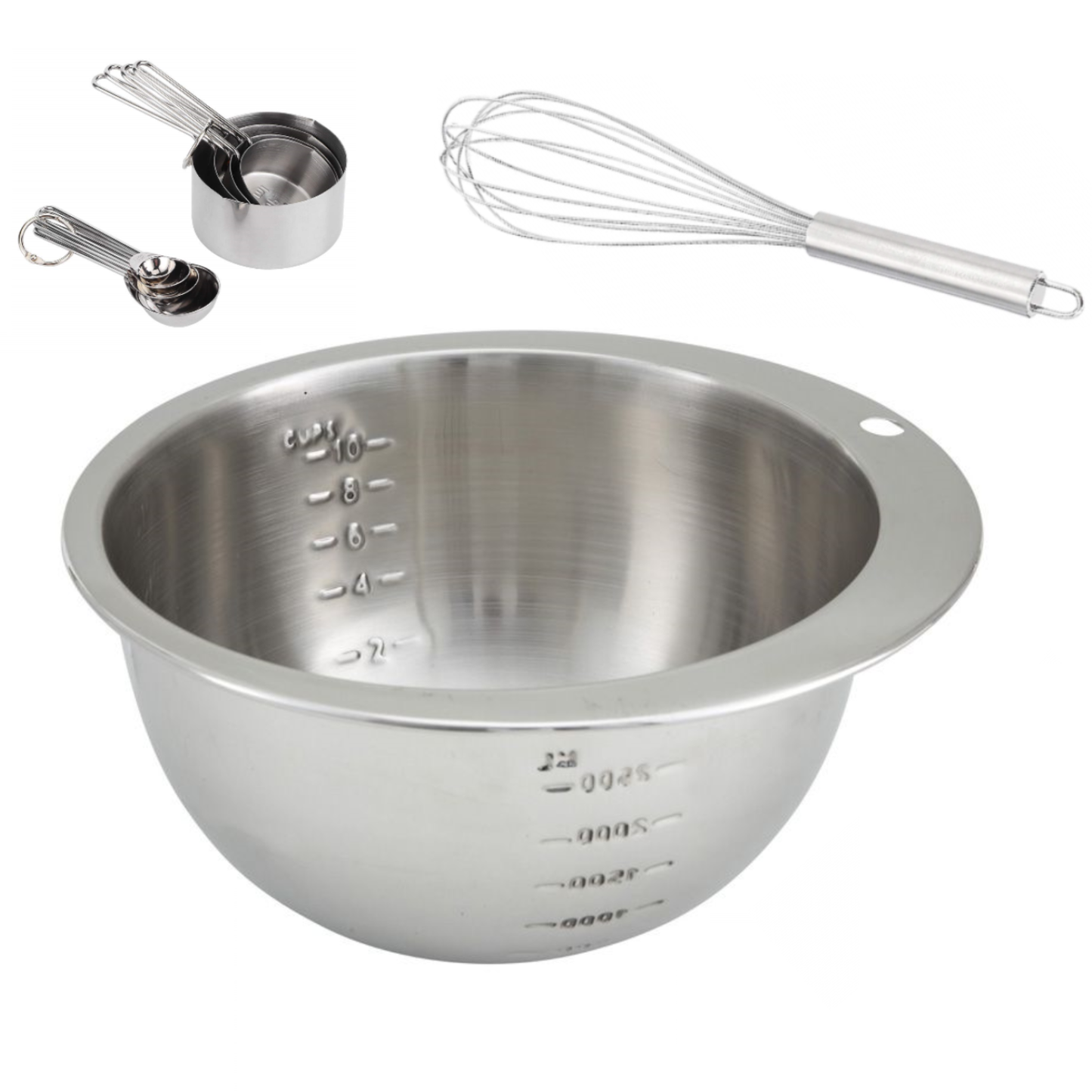 10 PC Stainless Steel Baking Set
