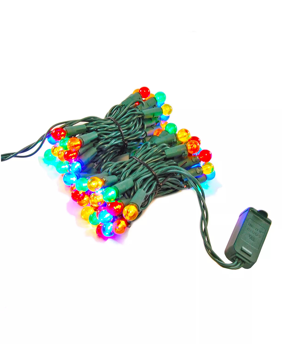 50 LED Multi Color Round Ball Shape Bulb with Green Wire