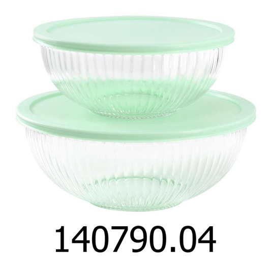 4 PC Martha Stewart Glass Bowl Set