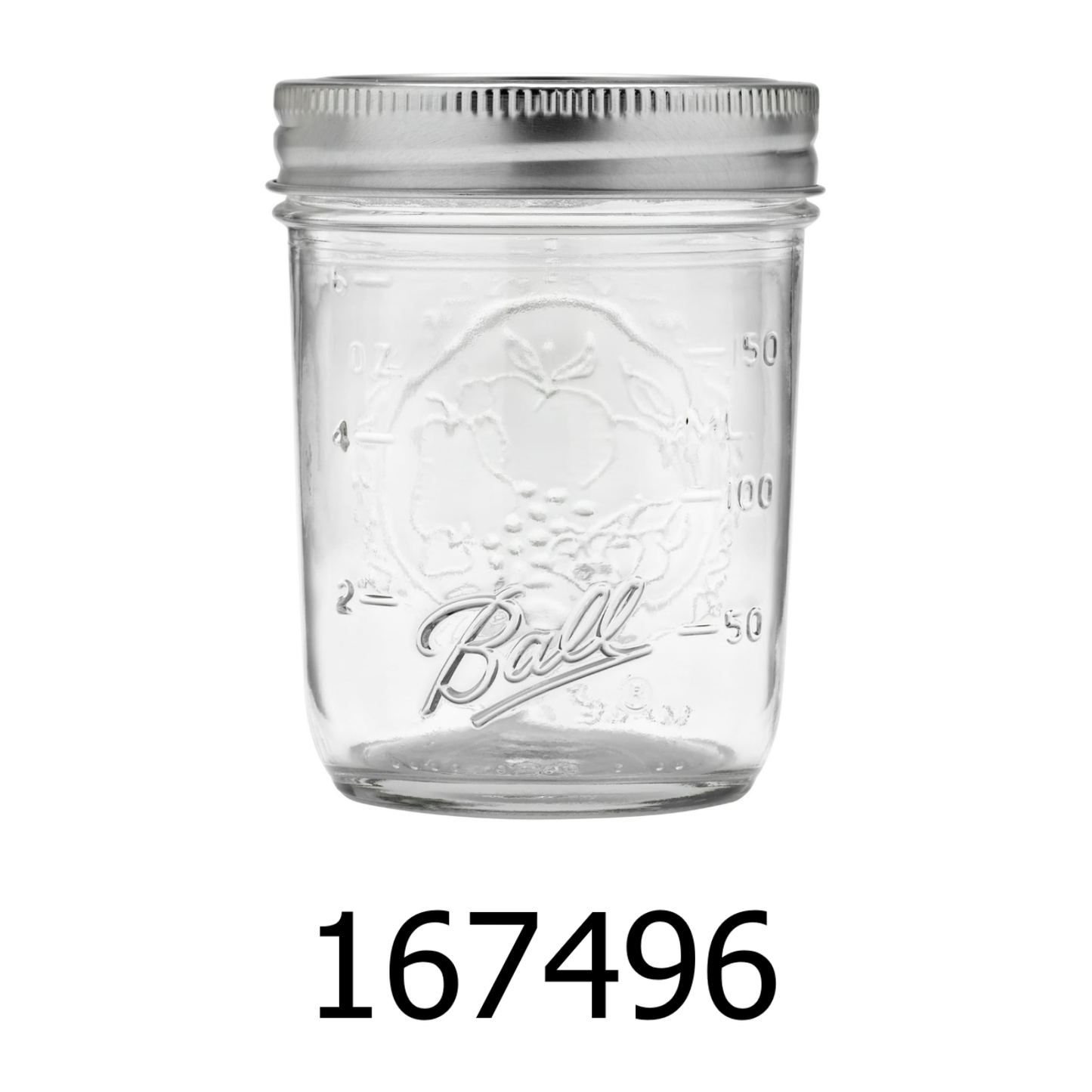 12 PC Ball Mouth Half Pint Mason Jars with Lids & Bands