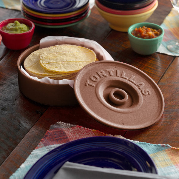 Brown Tortilla Warmer / Server