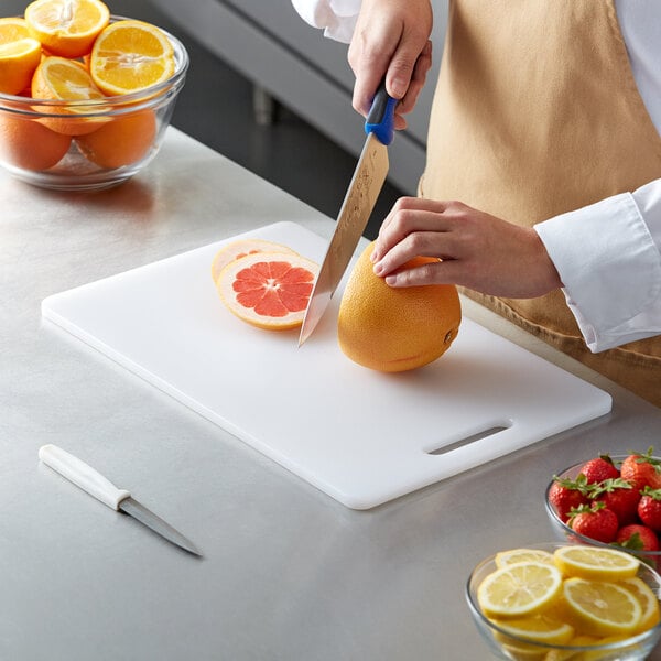 10" x 16" PE Cutting Board & 8" Chef Knife