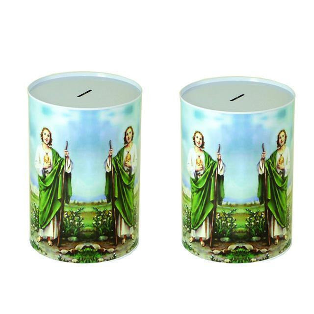 San Judas Design Tin Saving Bank