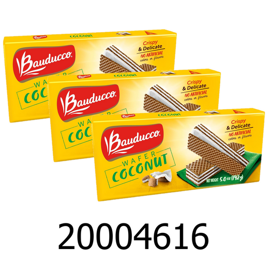 3 PC Bauducco Wafer Coconut Cookies