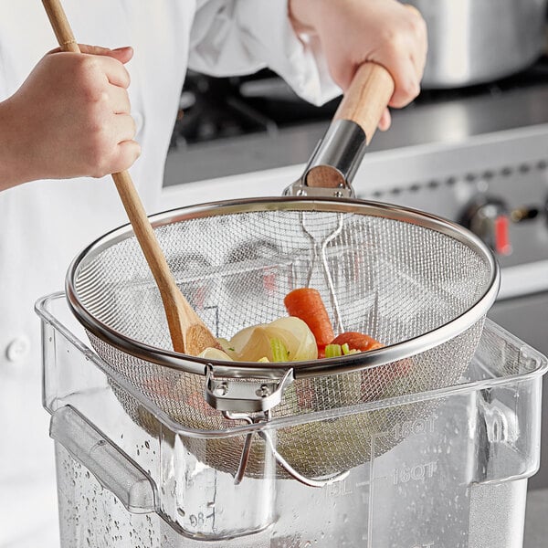 Reinforced Heavy-Duty Stainless Steel Strainer