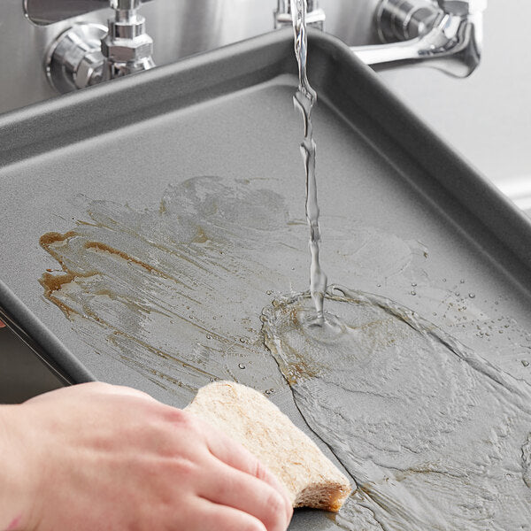 18" x 13" Aluminum Half Size Non-Stick Sheet Pan, 18 Gauge