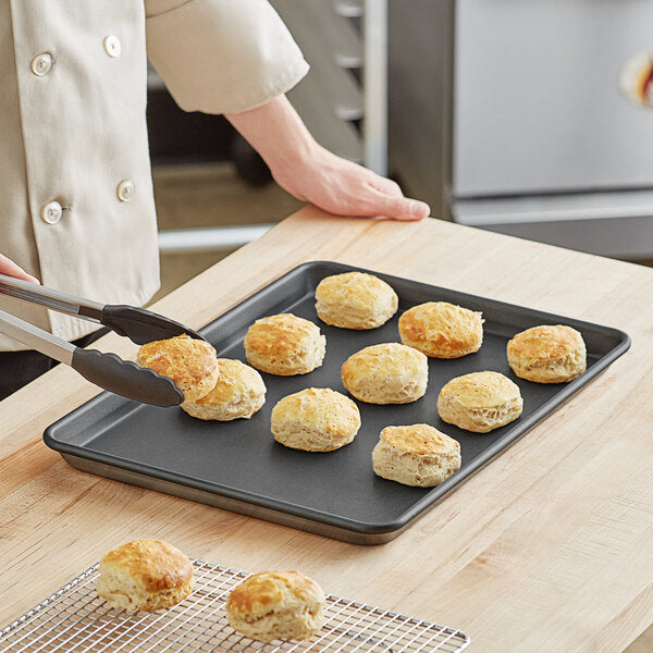 18" x 13" Aluminum Half Size Non-Stick Sheet Pan, 18 Gauge