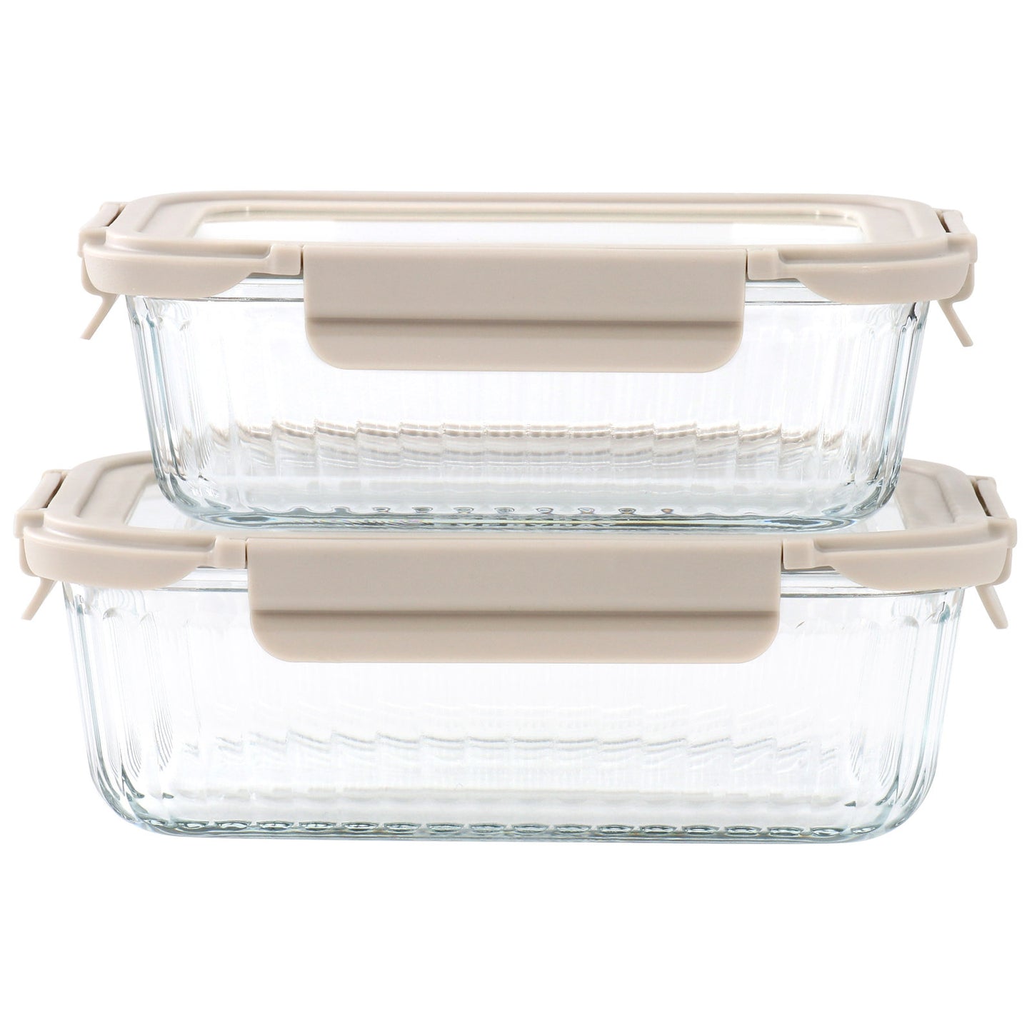 4 PC Martha Stewart Borosilicate Glass Food Storage Container Set