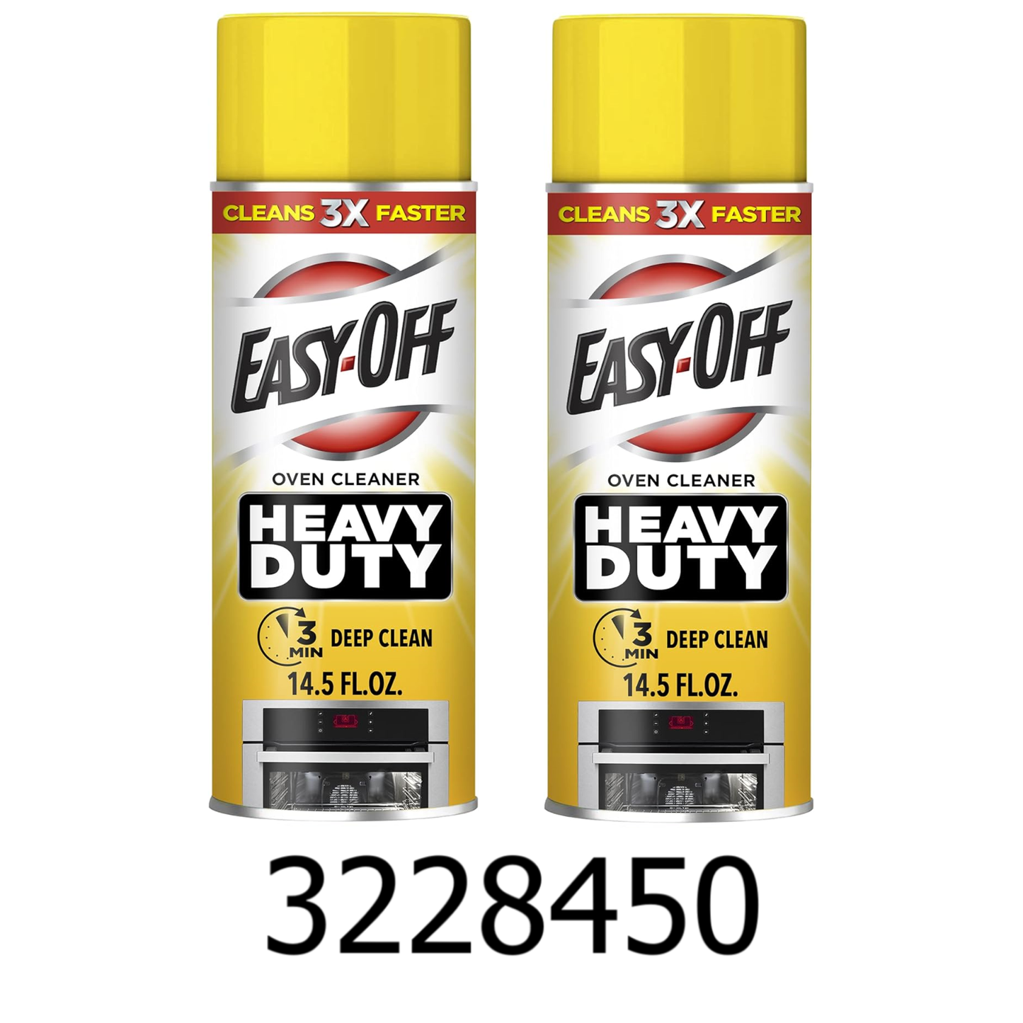 2 PC 14.5oz Easy-Off Heavy Duty Oven Cleaner Spray