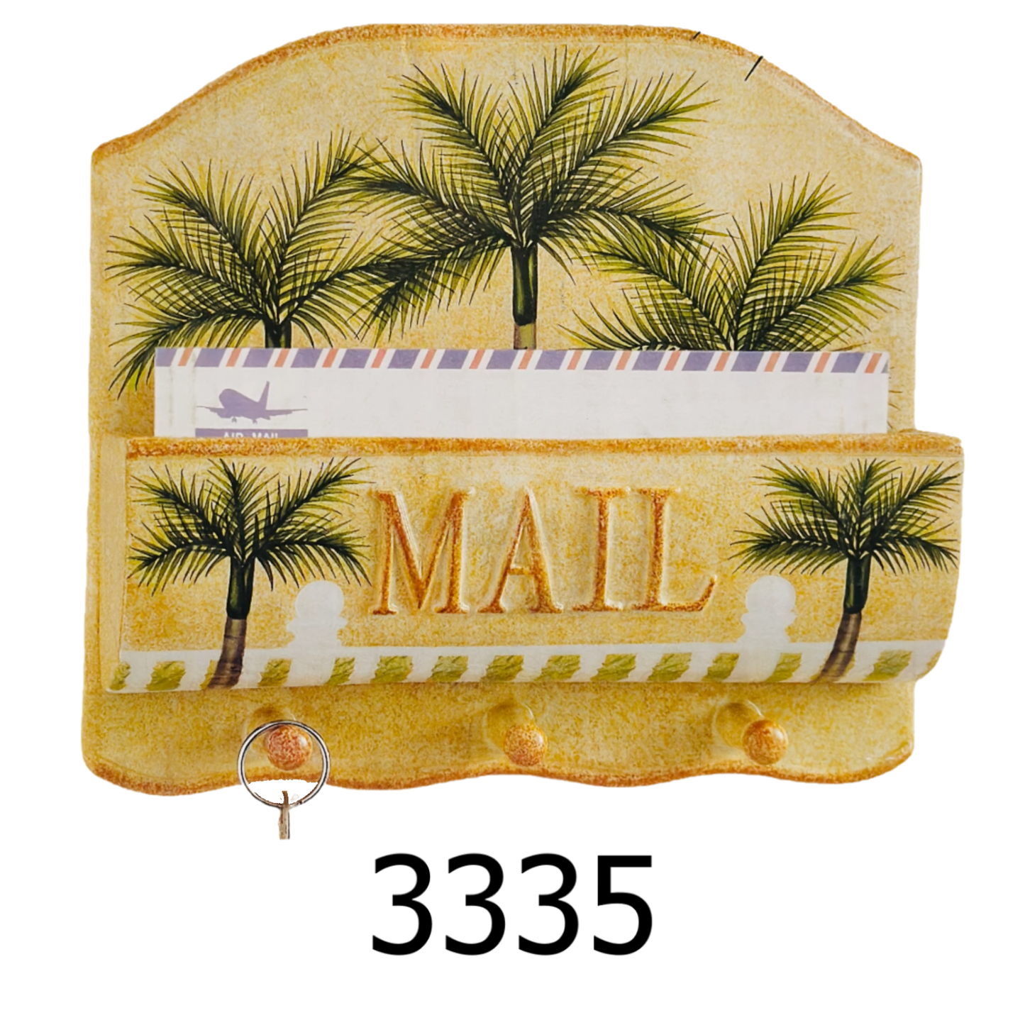 Palm Tree Key & Mail Holder
