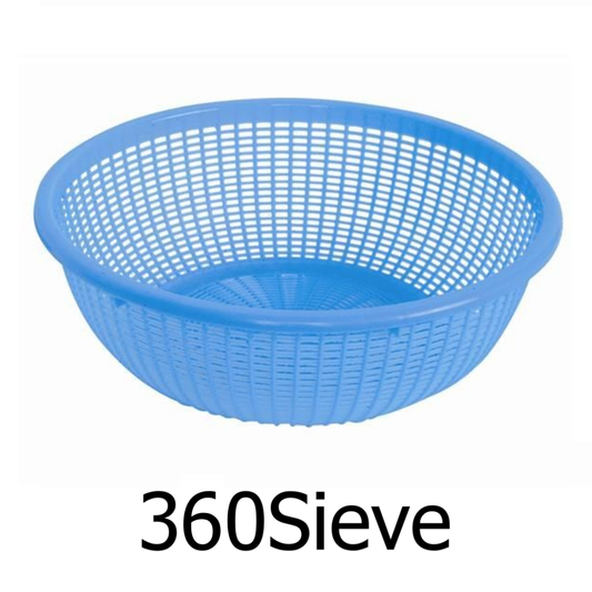20" Blue Plastic Basket / Colander