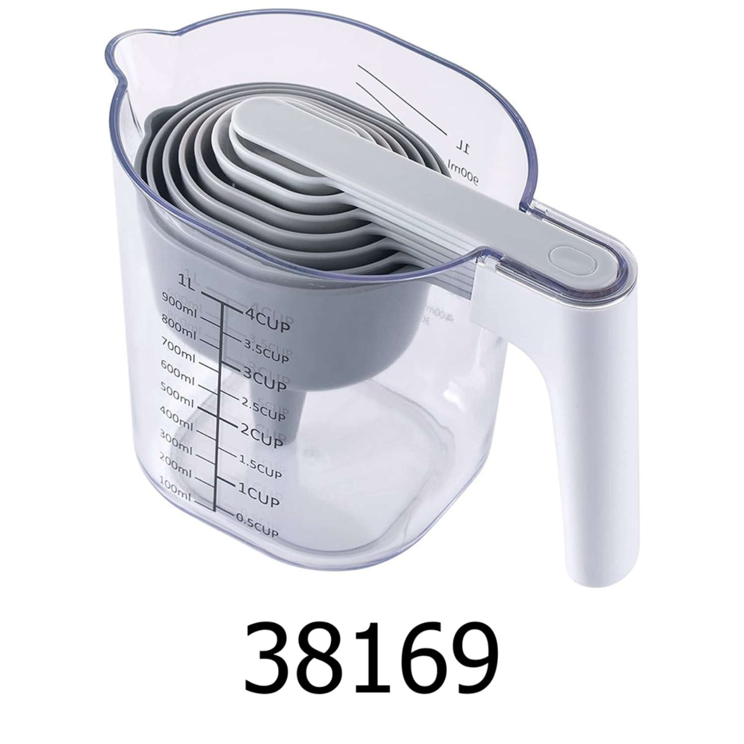 COOK WITH COLOR Measuring Cup Set - 9 PC. Nesting
