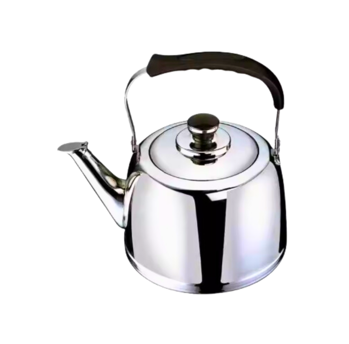3 Liter Whistling Heavy Duty Stainless Steel Tea Kettle with Black Handle, Classic