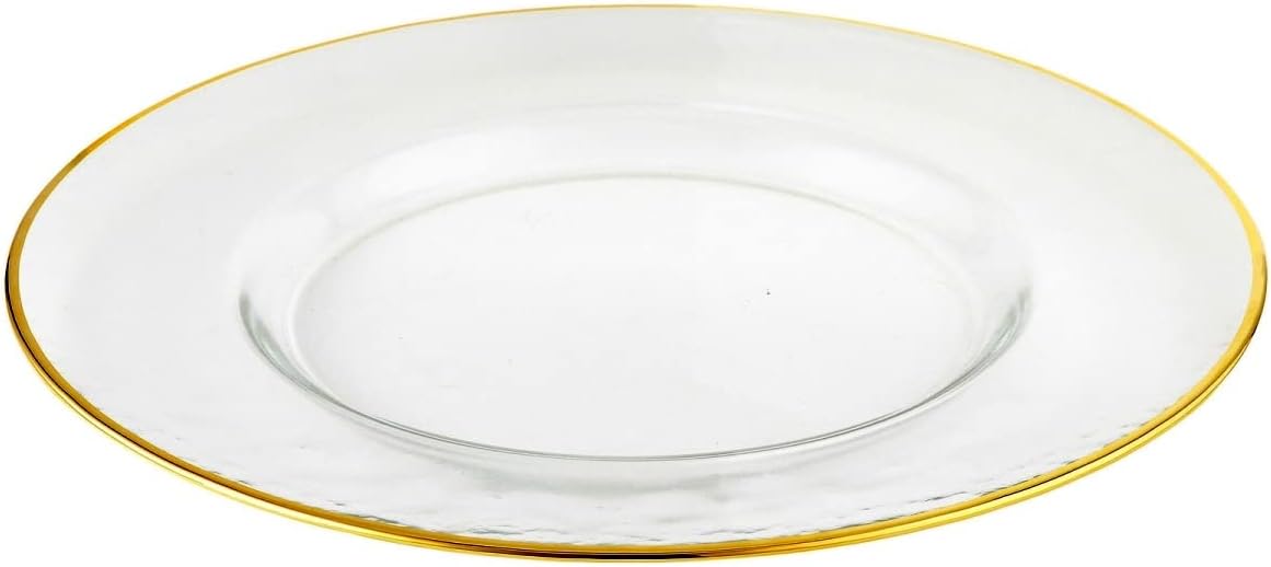 6 PC 13" Gold Charger Plate