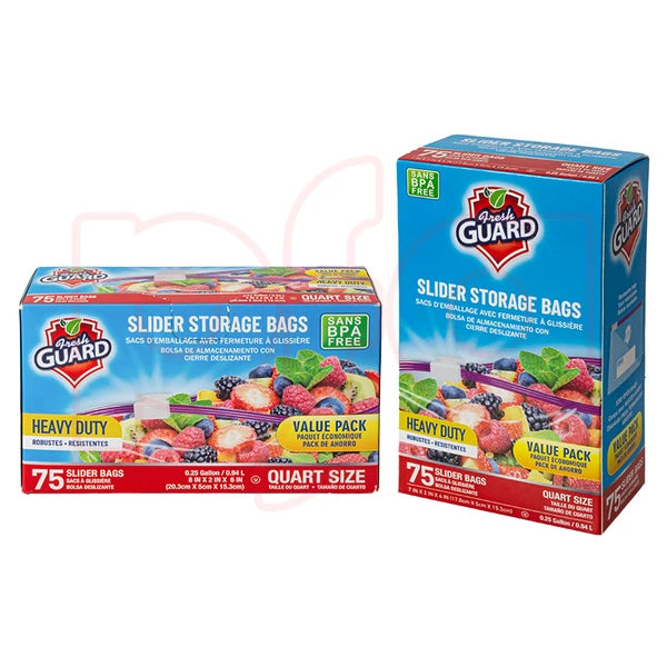 Fresh Guard Slider Storage Quart 75CT
