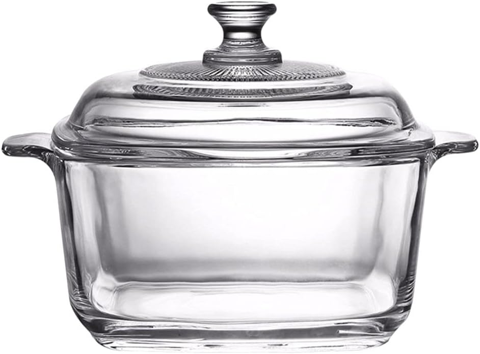 10" Clear Glass Casserole with Lid