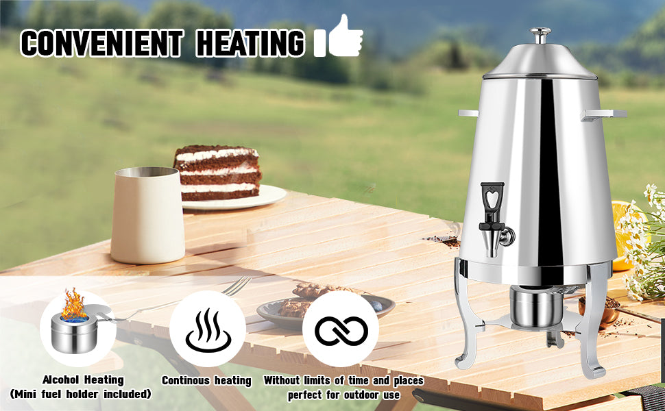 13L Stainless Steel Coffee Urn