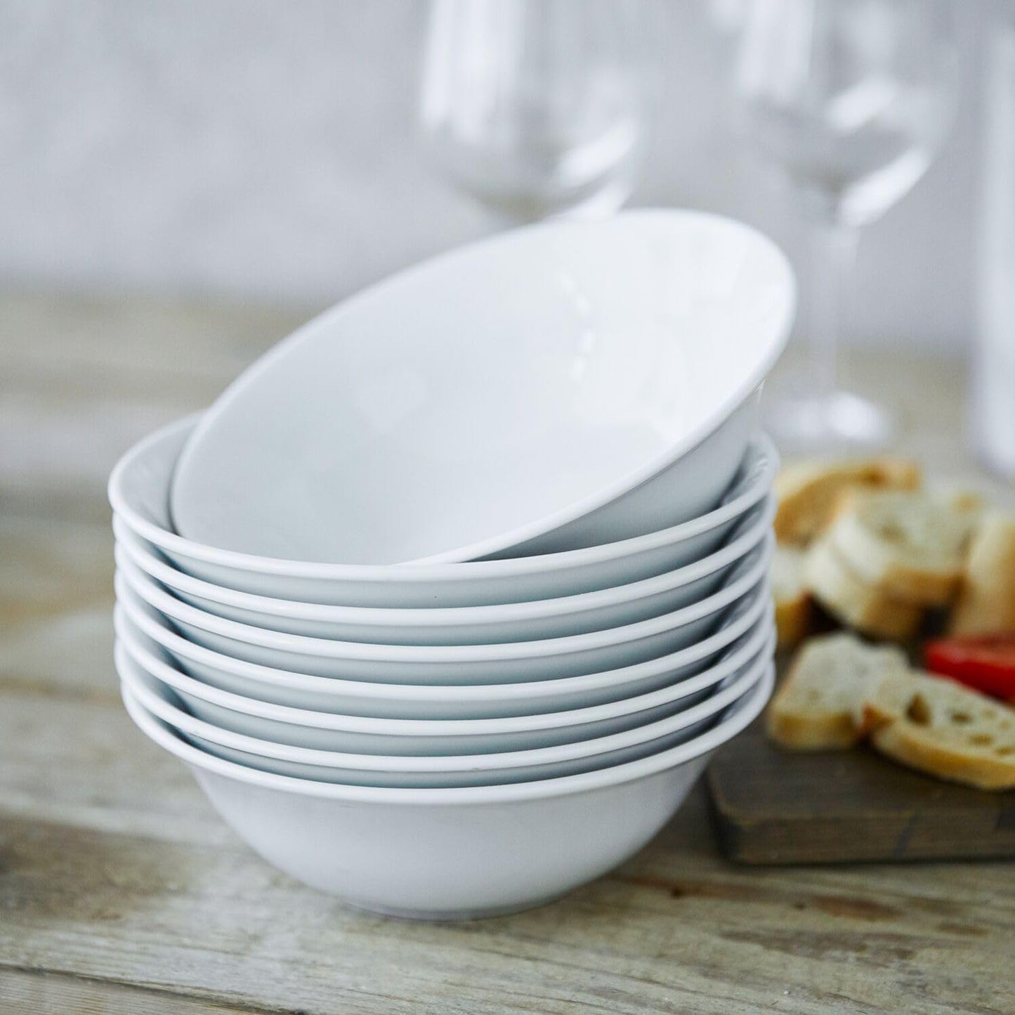 6 PC Gibson Fine Ceramic Bowl Set