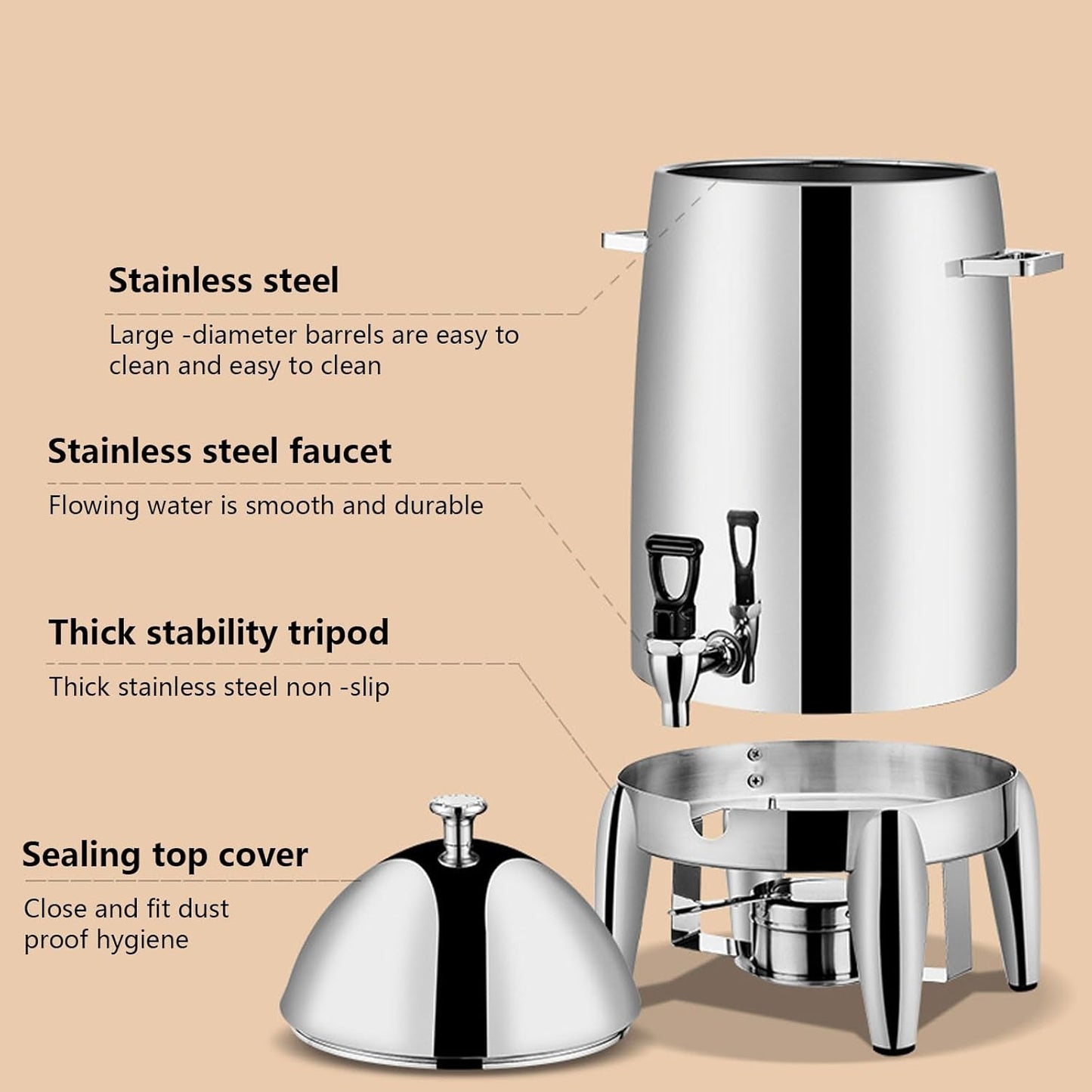 19L Stainless Steel Coffee Urn