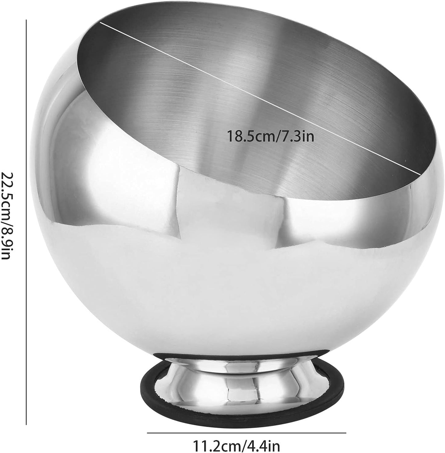 22cm Silver Saucer Bowl For Sauce, Snack, Appetizers