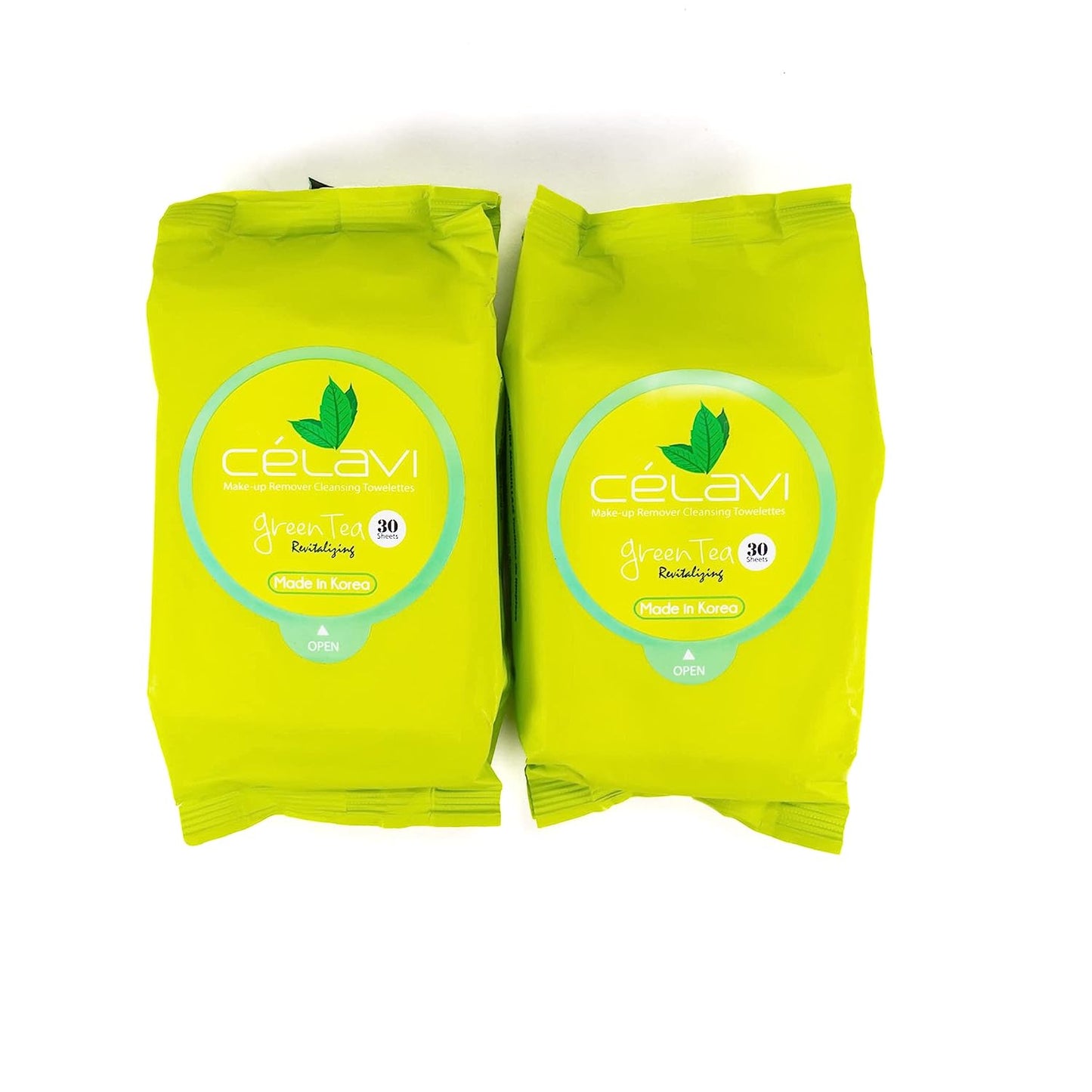 Celavi Green Tea Makeup Remover Cleansing Wipes (Pack of 2)
