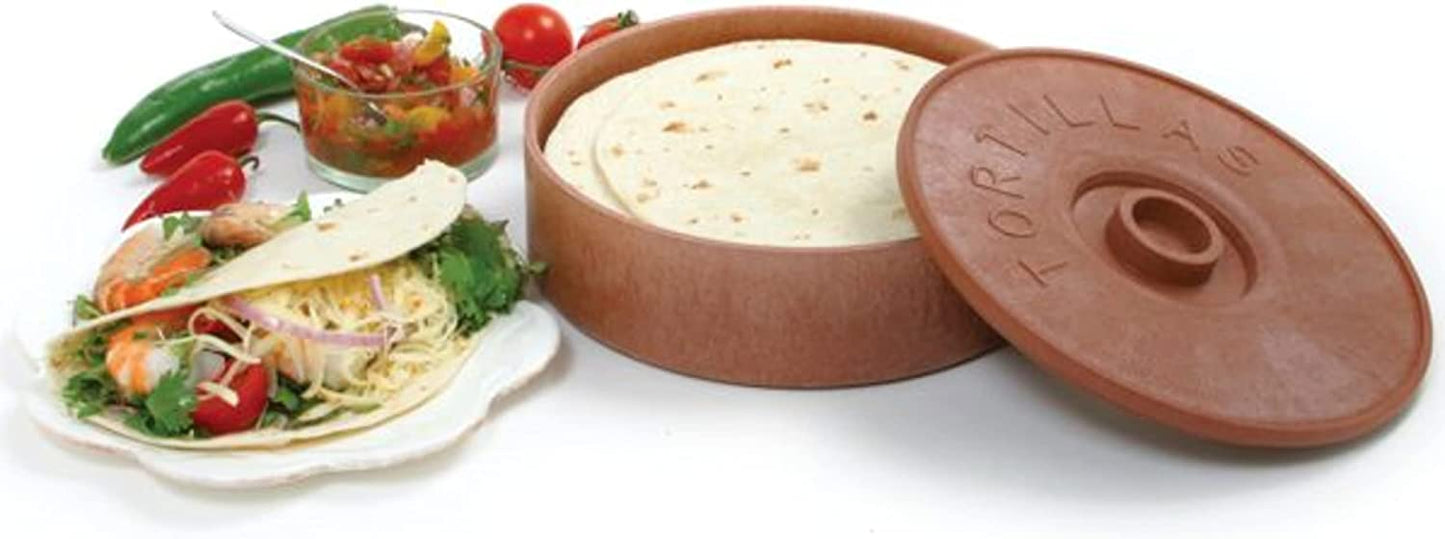 Brown Tortilla Warmer / Server