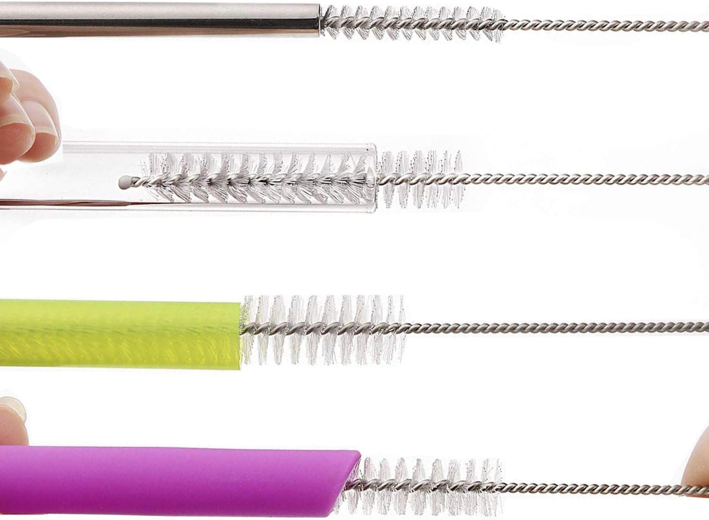 2 PC Bottle & Straw Brush Set - Gray