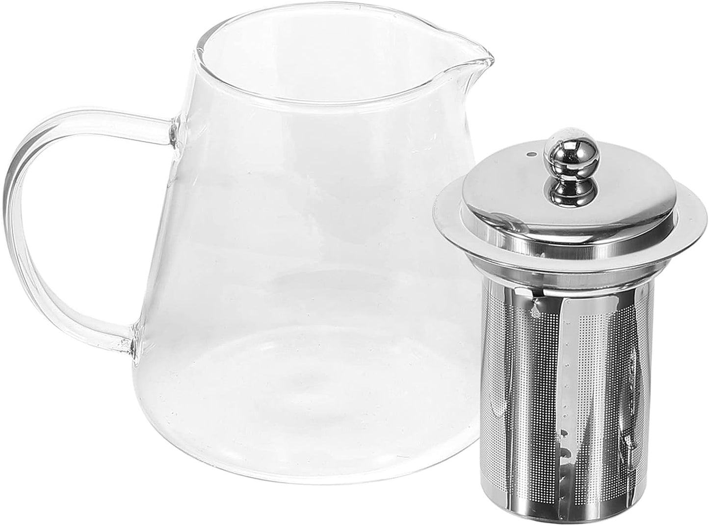 Ovente Glass Teapot with Removable Infuser