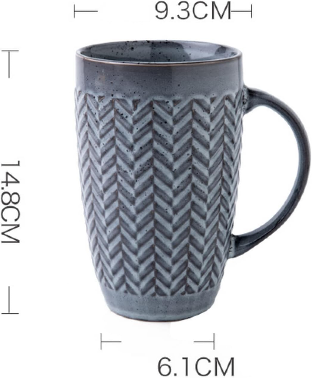 4 PC Gibson 22 oz Stoneware Mug Set