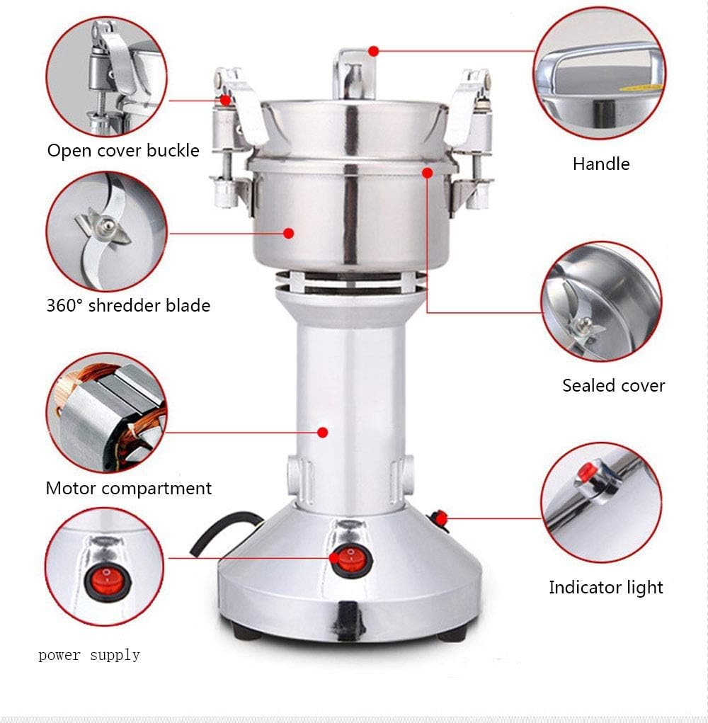 100g Stainless Steel Grain Mill Grinder / Multi Function Disintegrator