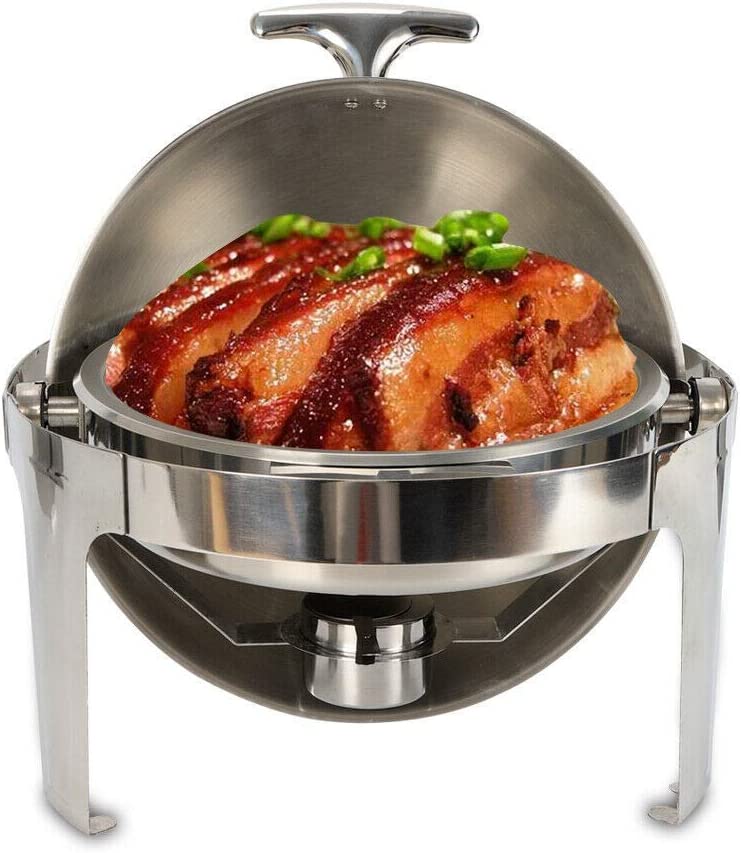 9L Stainless Steel Round Chafing Dish Food Warmer