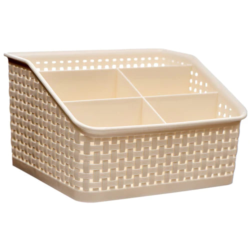 Beige Makeup Skincare Organizer