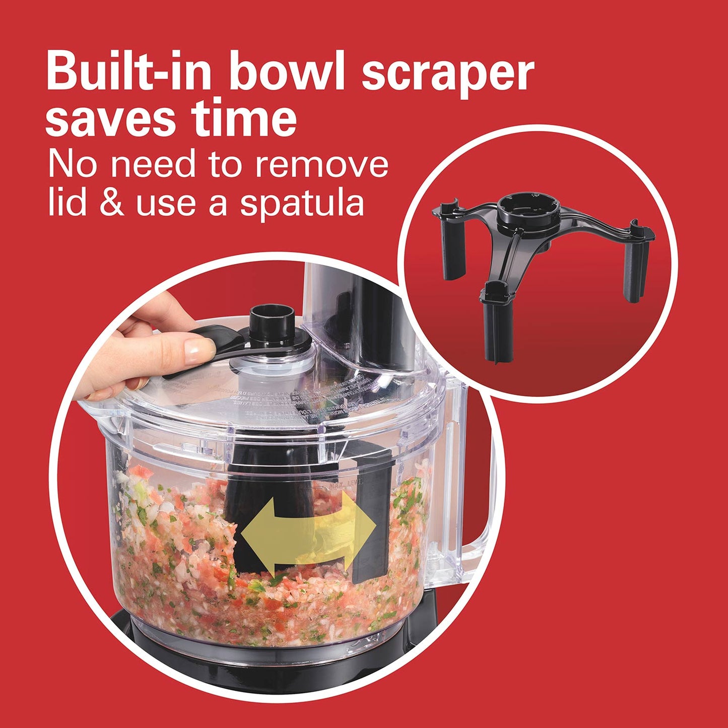 Hamilton Beach 8-Cup Food Processor/Chopper with Bowl Scraper