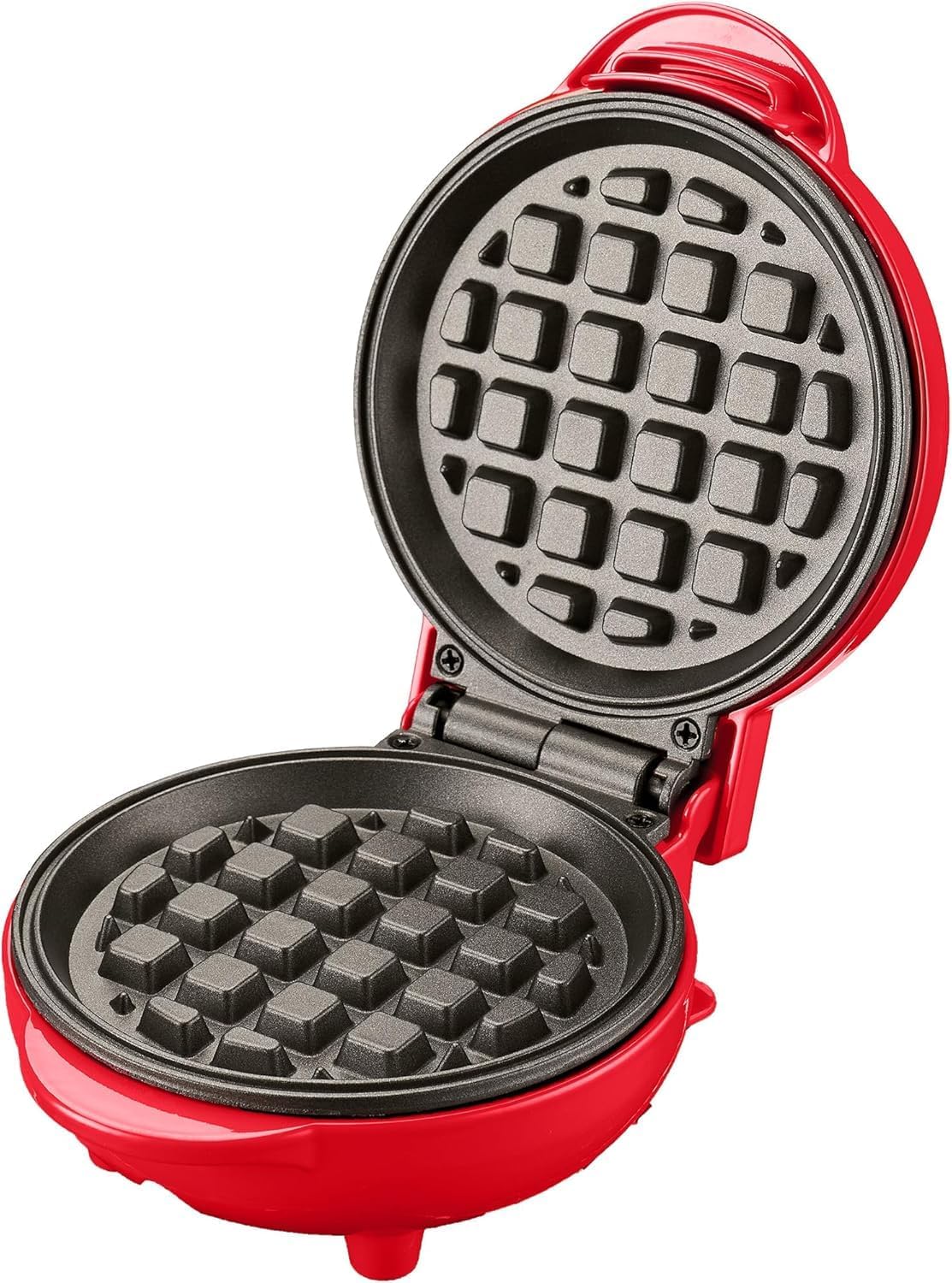 Ovente Red Electric Mini Waffle Maker