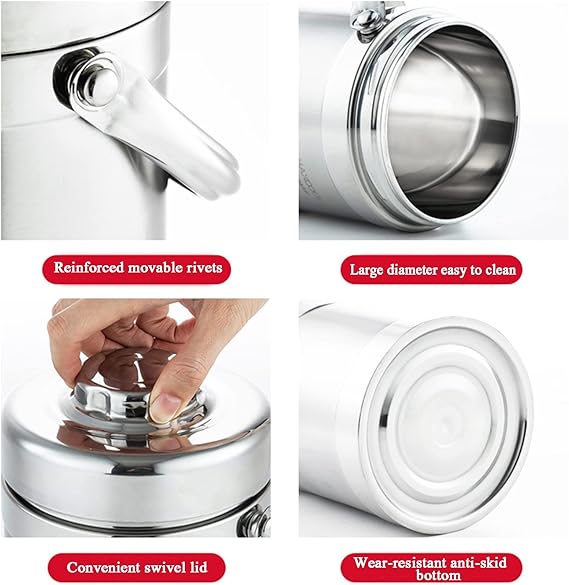 1.2 L Insulated Stainless Steel 304 Hot and Cold 2-pc Food Container