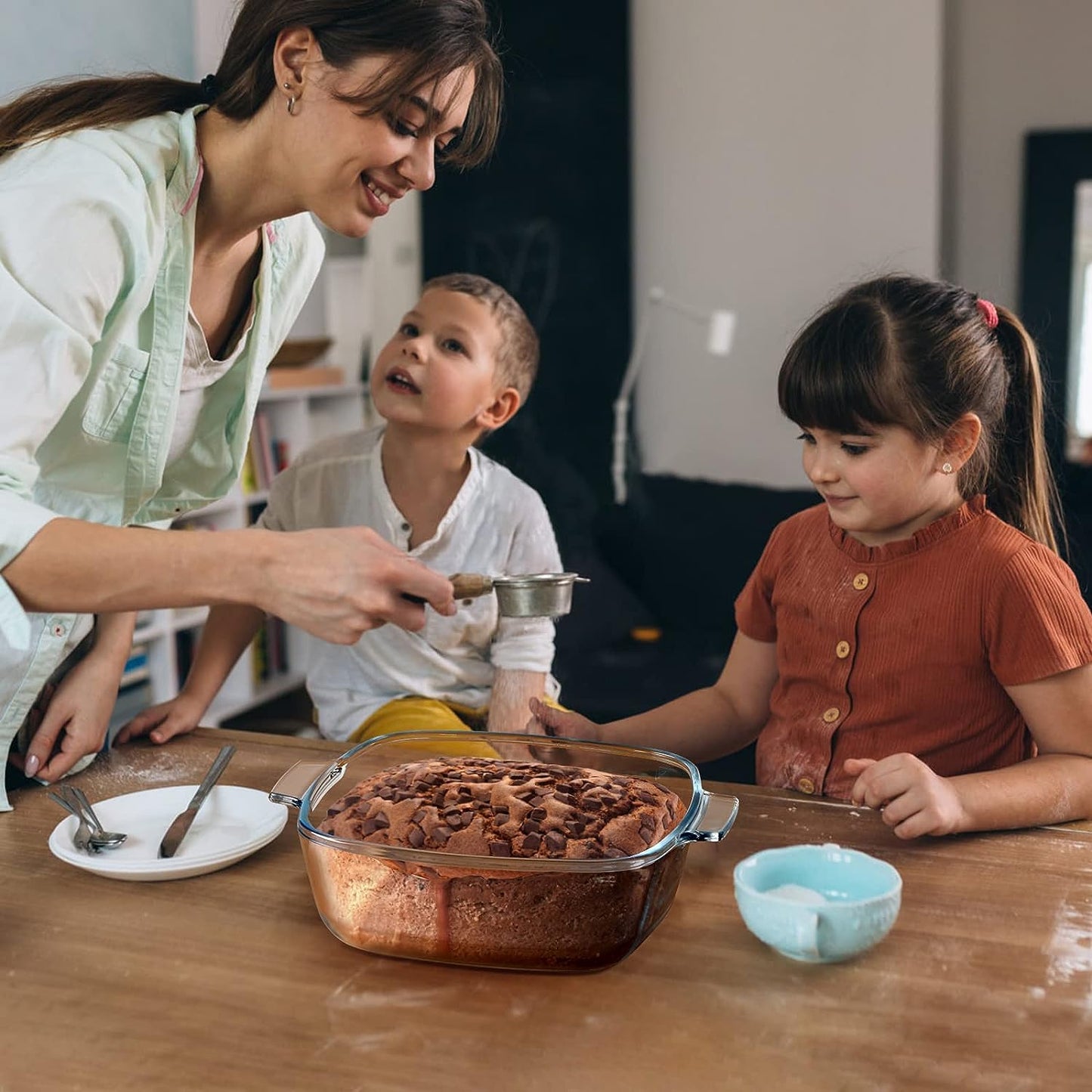 10" Clear Glass Casserole with Lid