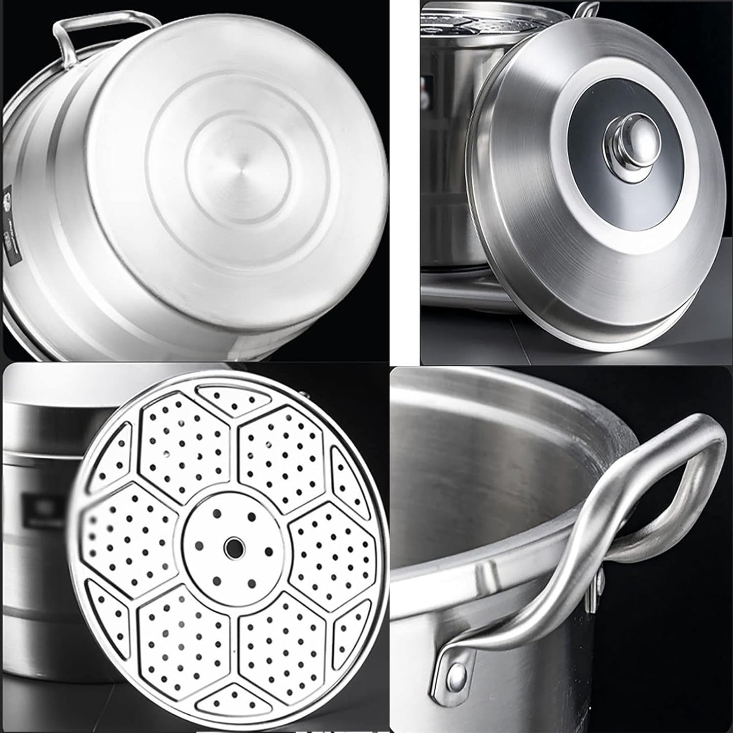 50cm Stainless Steel Steamer with Rack for Tamales