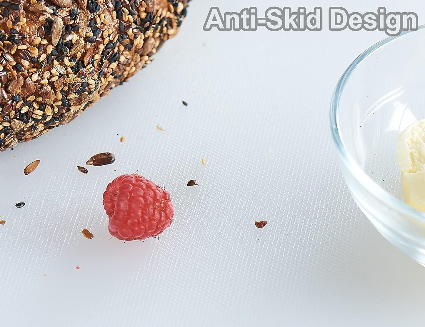 24" x 18" x 0.5" PE White Cutting Board