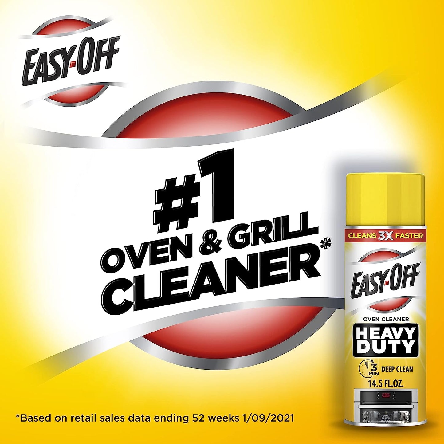 2 PC 14.5oz Easy-Off Heavy Duty Oven Cleaner Spray