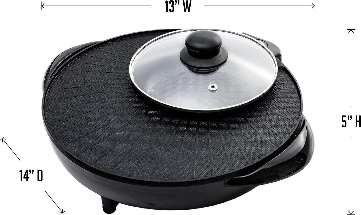 Ovente Multi-Purpose Electric Hotpot Grill