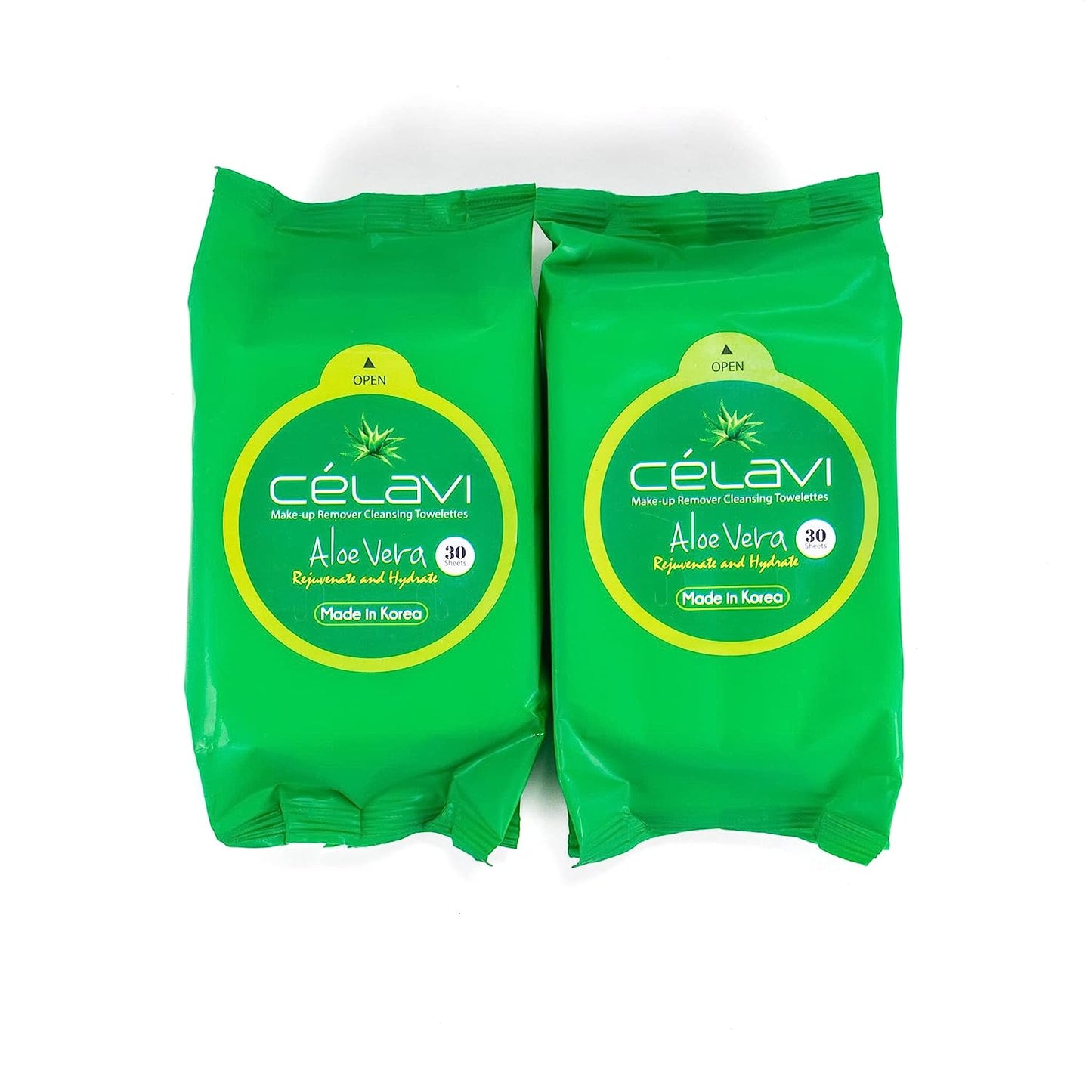 Celavi Aloe Vera Makeup Remover Cleansing Wipes (Pack of 2)