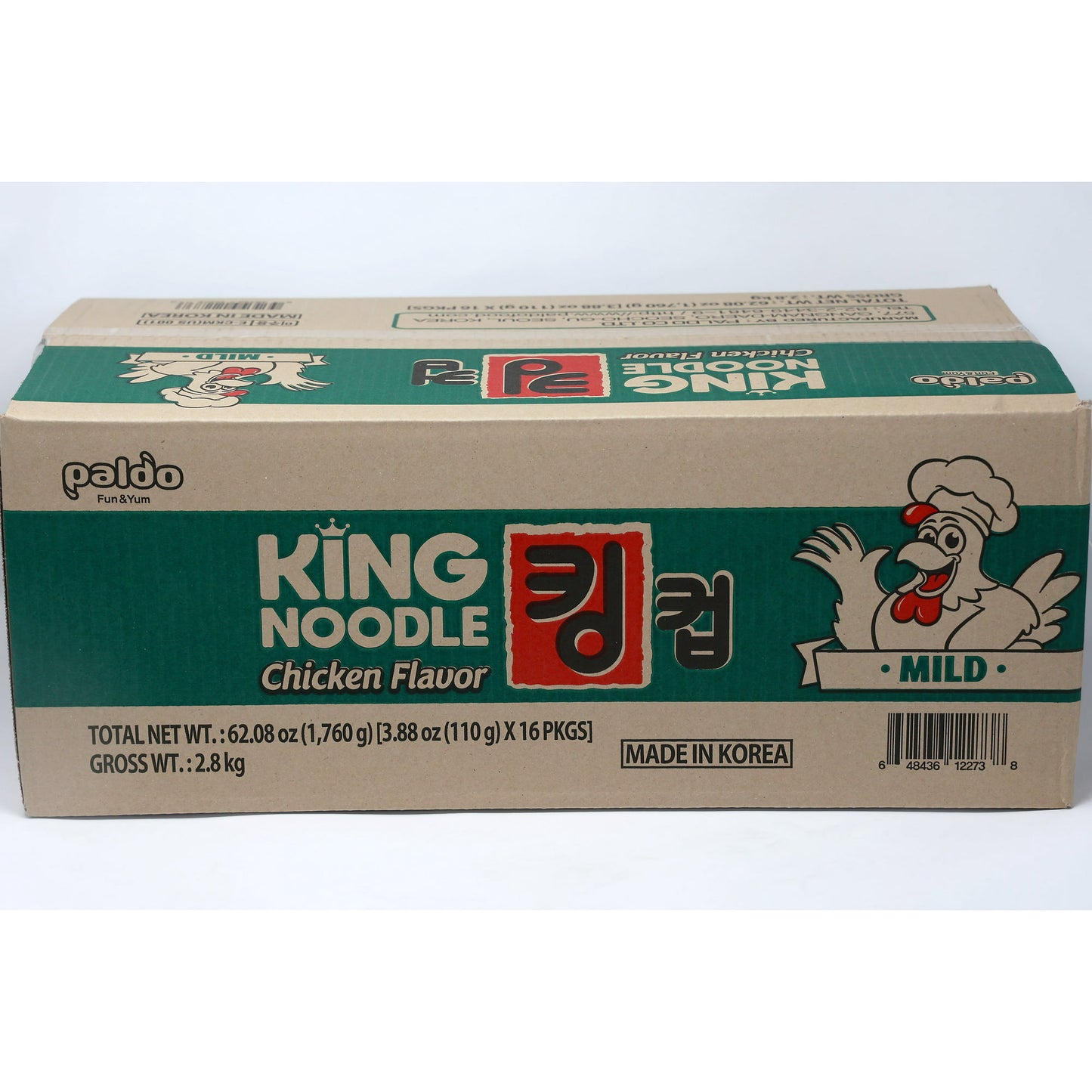 Mild Chicken Flavor Paldo King Noodle Cup (Pack of 16)