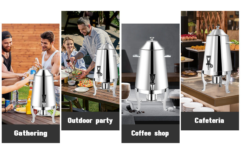 13L Stainless Steel Coffee Urn