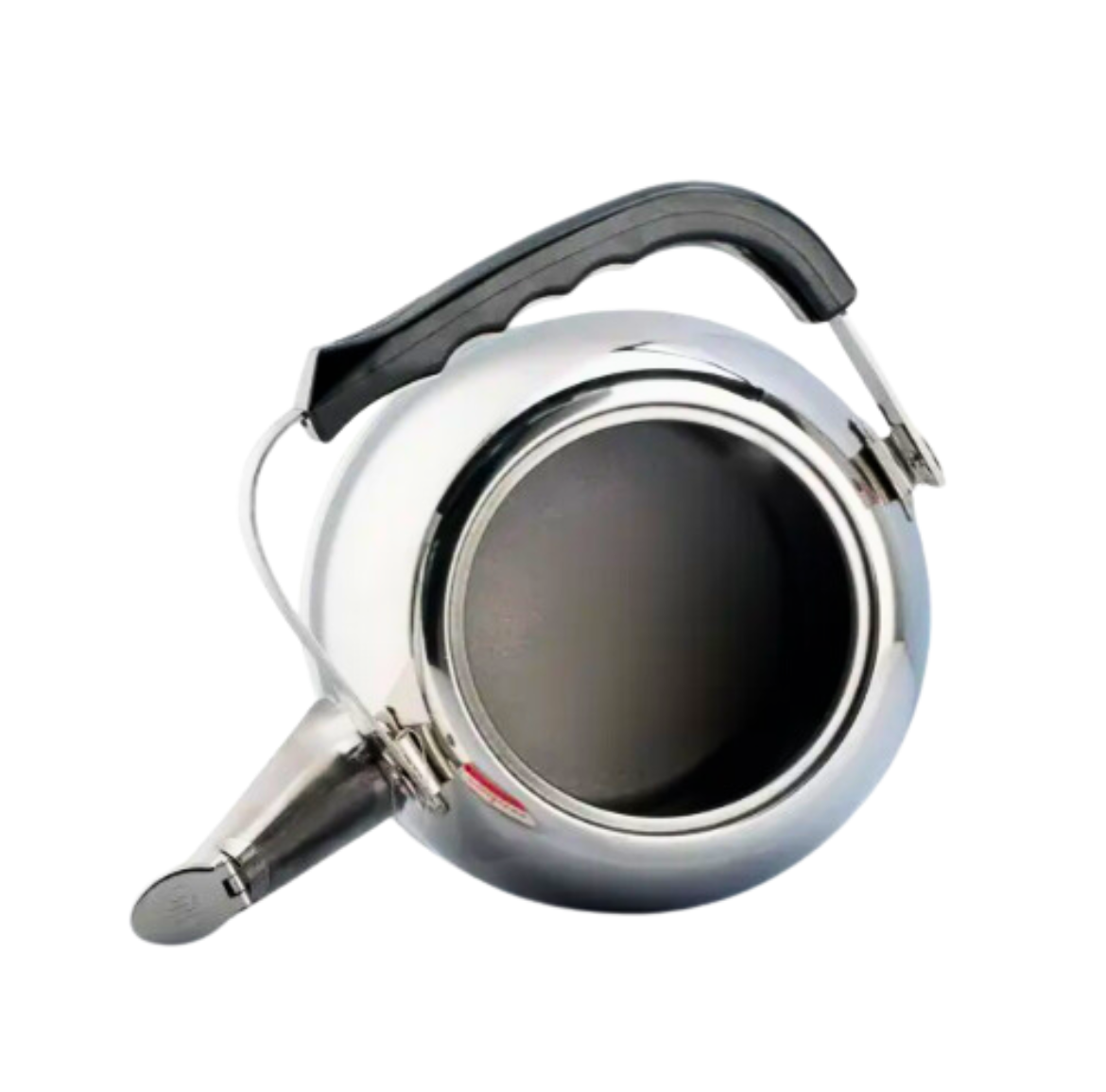 3 Liter Whistling Heavy Duty Stainless Steel Tea Kettle with Black Handle, Classic