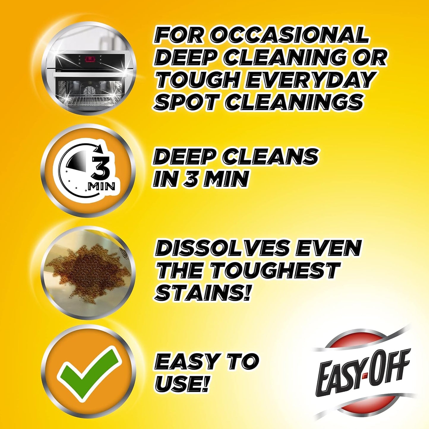 2 PC 14.5oz Easy-Off Heavy Duty Oven Cleaner Spray