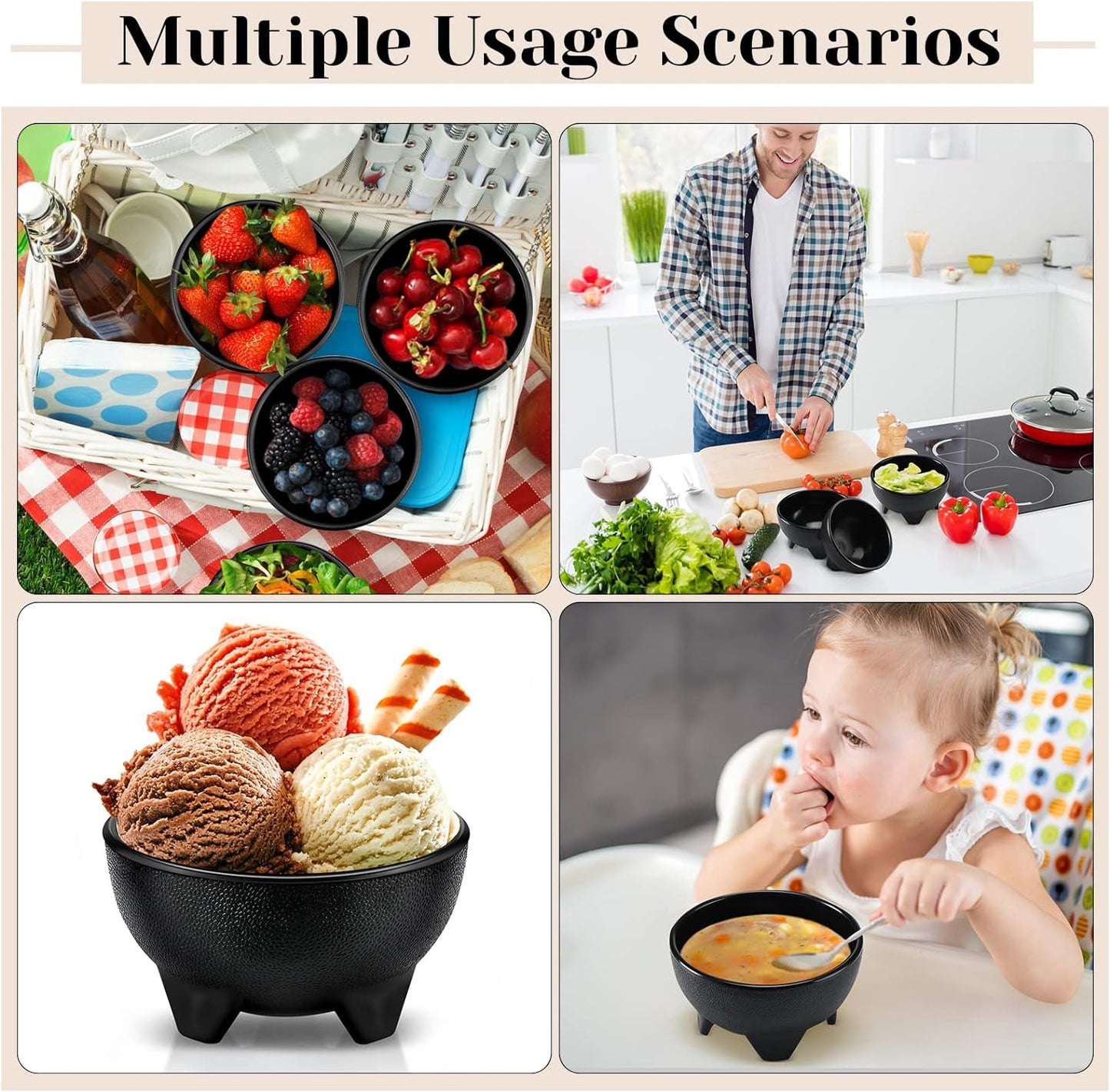 10 oz Molcajete Salsa Bowl (Pack of 3)