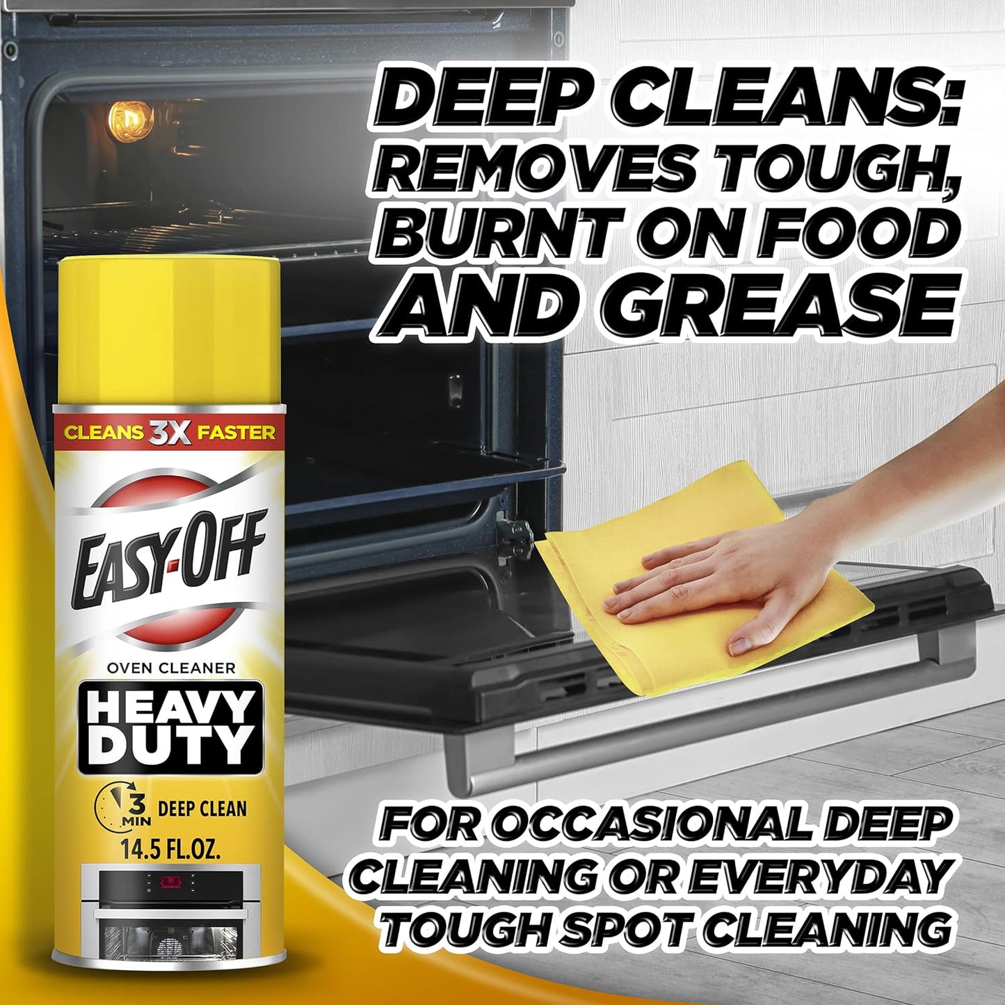 2 PC 14.5oz Easy-Off Heavy Duty Oven Cleaner Spray
