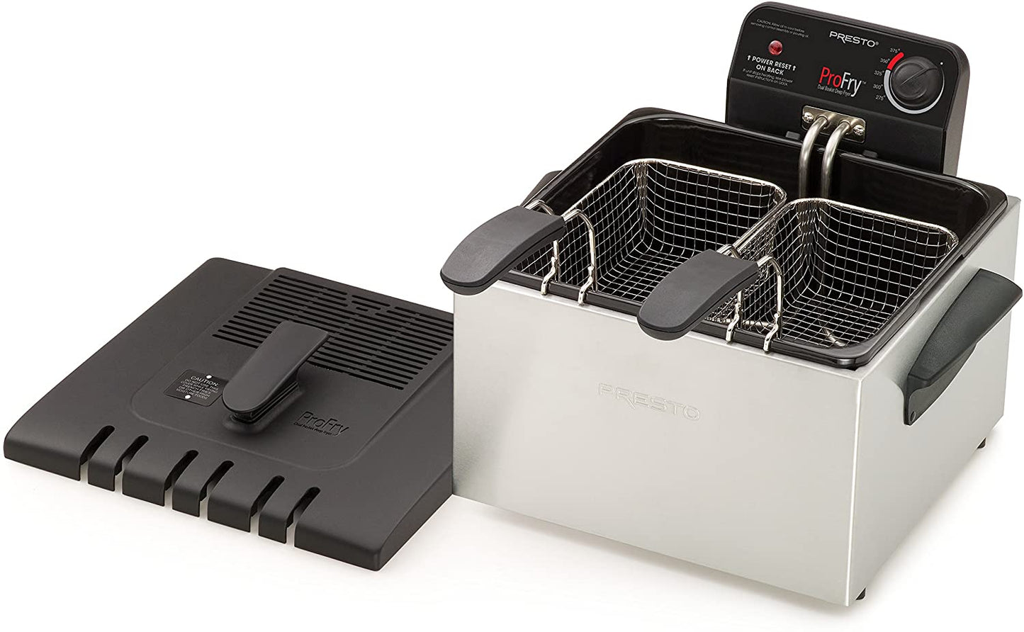 Presto Dual Basket Pro Fry (Free Gifts: Spoon & Garlic Spice)